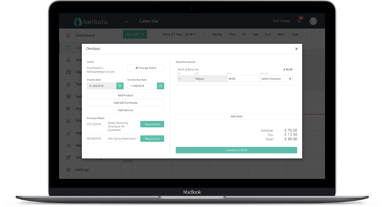 Spa Software Canada Belliata ca
